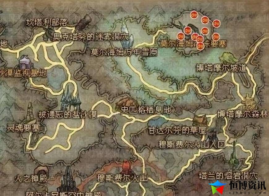 永恒之塔采集升级路线_魔族采集分布