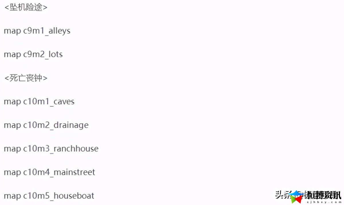 求生之路2全部地图代码_秘籍大全以及用法都告诉你